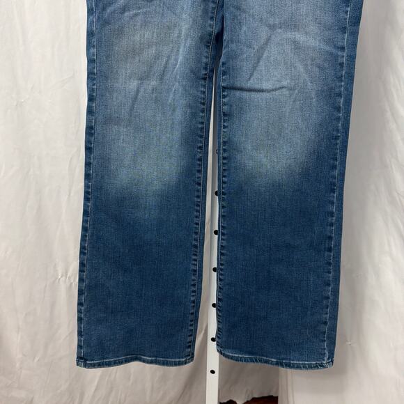 NYDJ Jeans Womens Size 8 Blake High Rise Slim Flare in Stunning Blue NWT - Picture 7 of 11